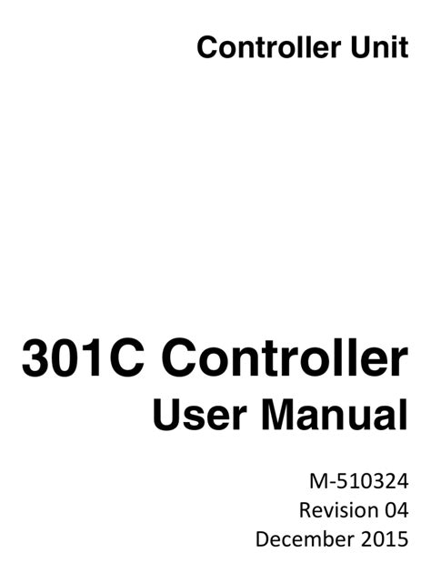 301C Manual English 110415 - Honeywell Analytics