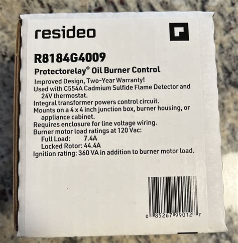 69-0617BEF R8184G Protectorelay Oil Primary - Lowes Holiday