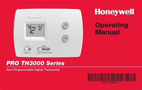 69-1776ES-1 - PRO TH3000 Series - Honeywell