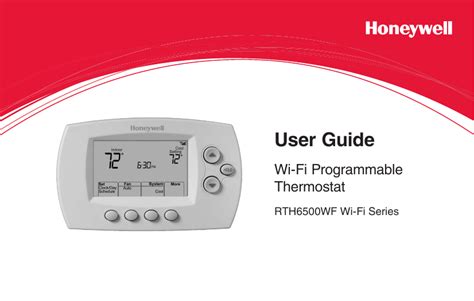 69-2718EF 05 - RTH6500WF Wi-Fi Programmable Thermostat