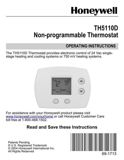 FocusPRO 5000 - Honeywell Thermostat Manual Pdf