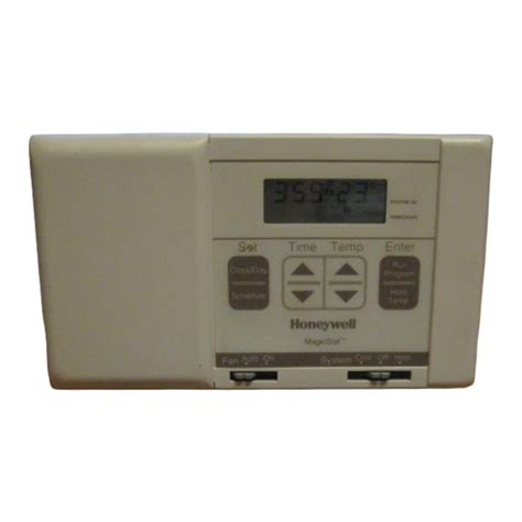 Honeywell ct3200a1001 thermostat manual