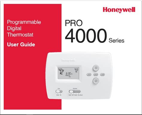 Honeywell th4110d1007 pro 4000 thermostat manual