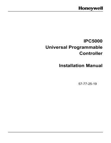IPC5000 Universal Programmable Controller Installation Manual