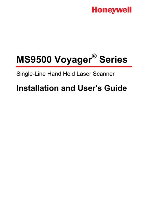 MS9500 Voyager™ Series - Honeywell