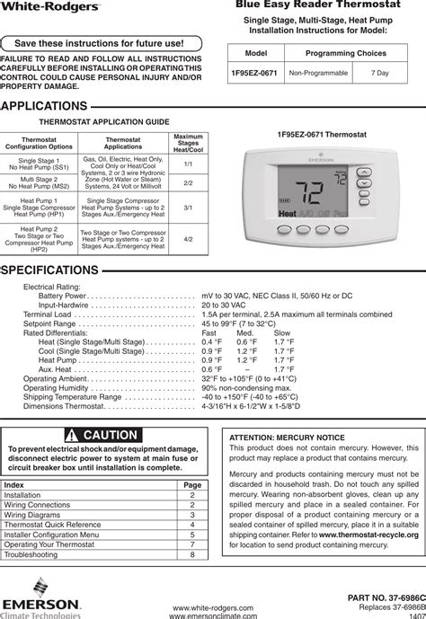 Programmable Detailed Thermostats User Guide