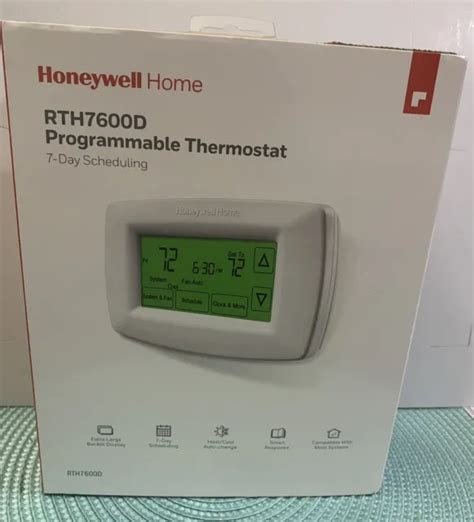 RTH7600D 7 Day Programmable Touch Screen Thermostat ...
