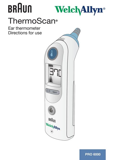 Service documentation - ThermoScan® PRO 6000 Ear thermometer