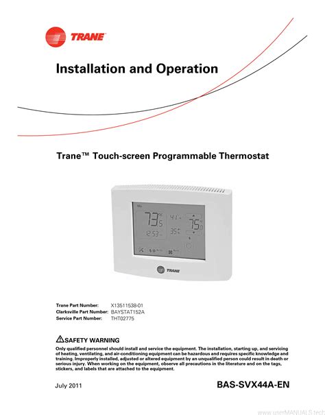 TH8110U Touch Screen Programmable Thermostats - Kele