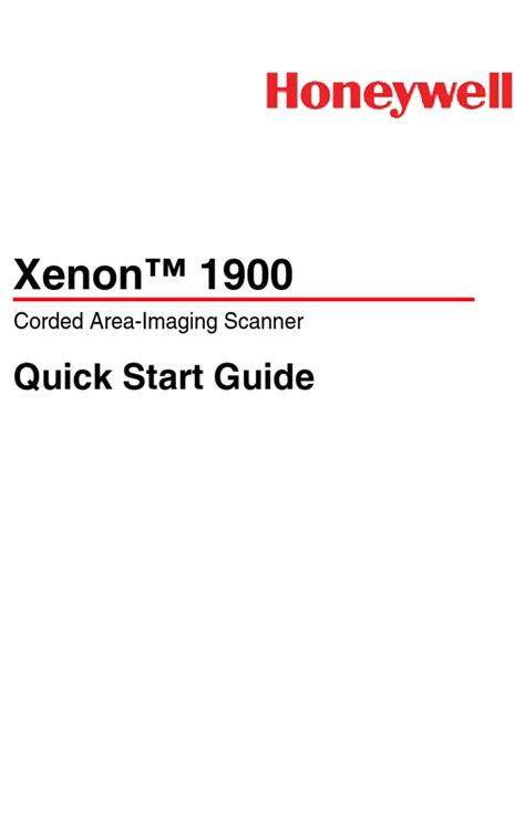Xenon 1900 Quick Start Guide - Newegg